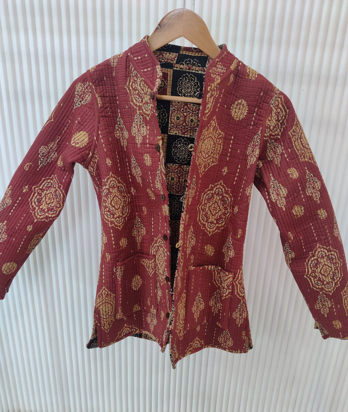 Reversible Quilted Full Sleeves Jacket