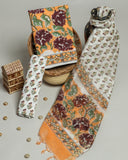 Hand Block Printed Cotton Suit with Chanderi Dupatta