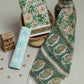Hand Block Printed Cotton Suit with Chanderi Dupatta