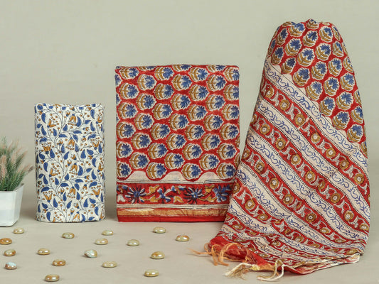 Beautiful Chanderi Silk Suits with Chanderi Silk Dupatta