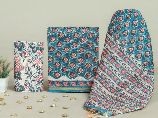 Beautiful Chanderi Silk Suits with Chanderi Silk Dupatta