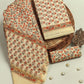 Hand Block Printed Maheshwari Silk Suit with Maheshwari Silk Dupatta
