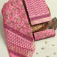 Hand Block Printed Maheshwari Silk Suit with Maheshwari Silk Dupatta