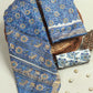 Hand Block Printed Maheshwari Silk Suit with Maheshwari Silk Dupatta
