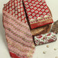 Hand Block Printed Maheshwari Silk Suit with Maheshwari Silk Dupatta
