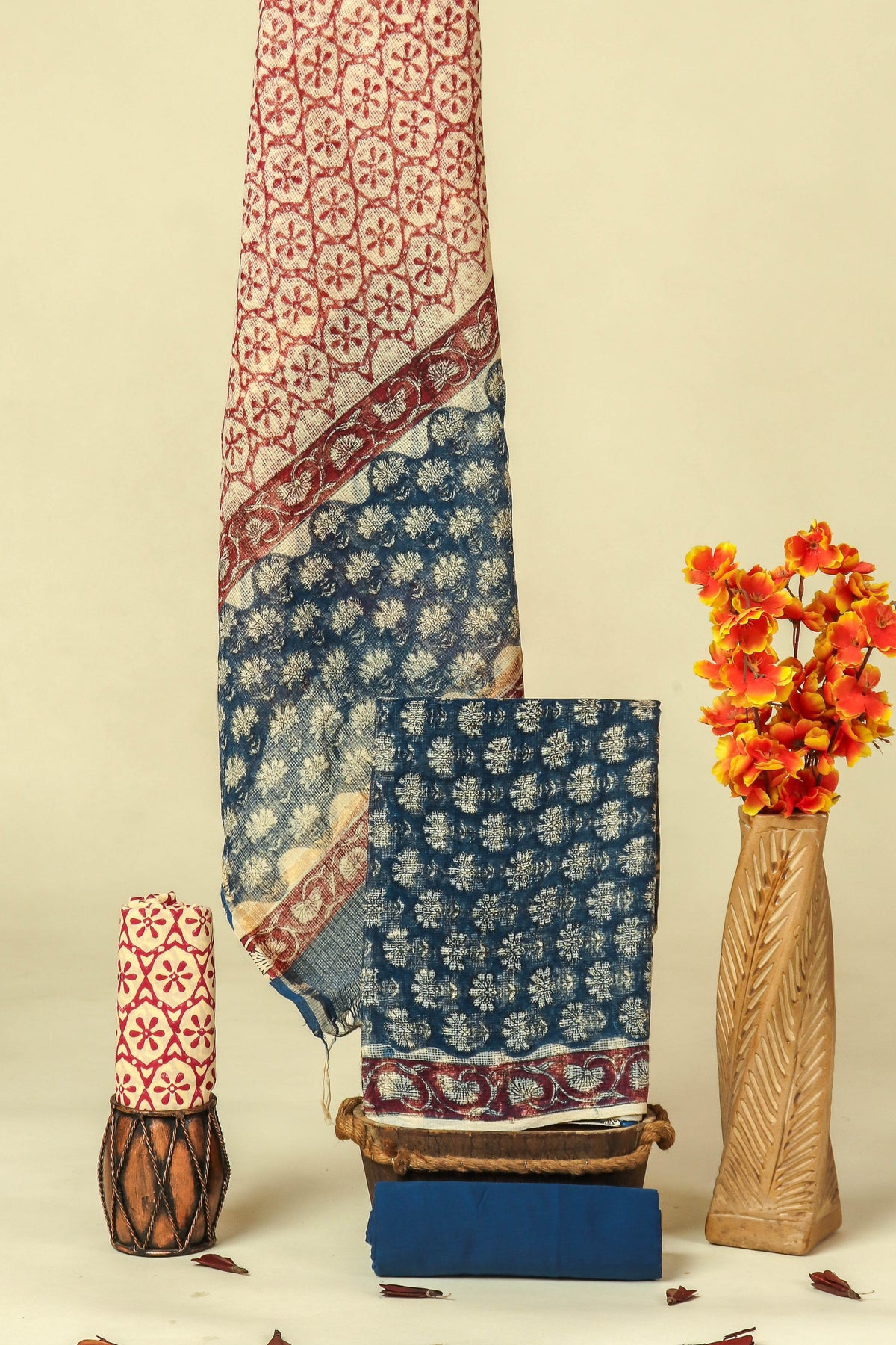 PURE KOTA DORIA SUIT WITH PURE KOTA DORIA DUPATTA WITH   (WITH LINING)