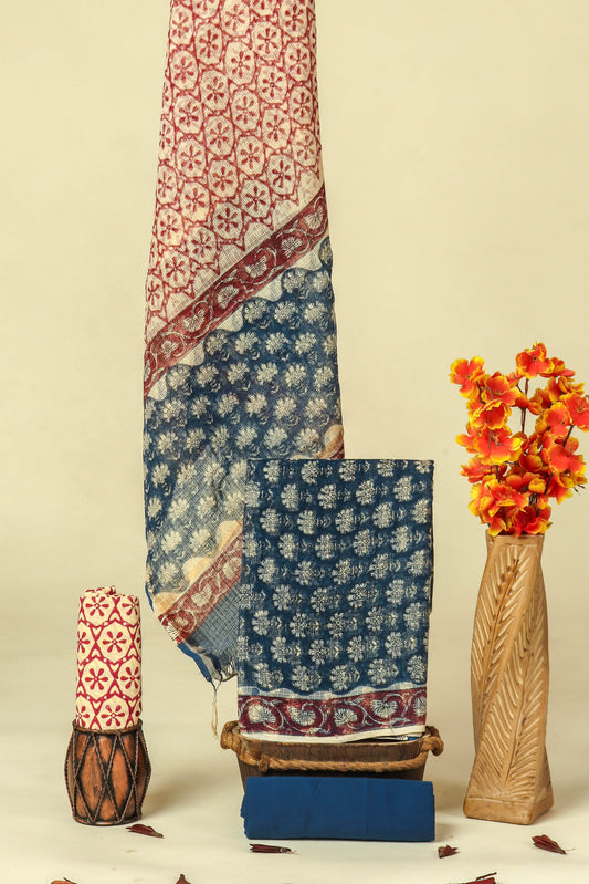 PURE KOTA DORIA SUIT WITH PURE KOTA DORIA DUPATTA WITH   (WITH LINING)