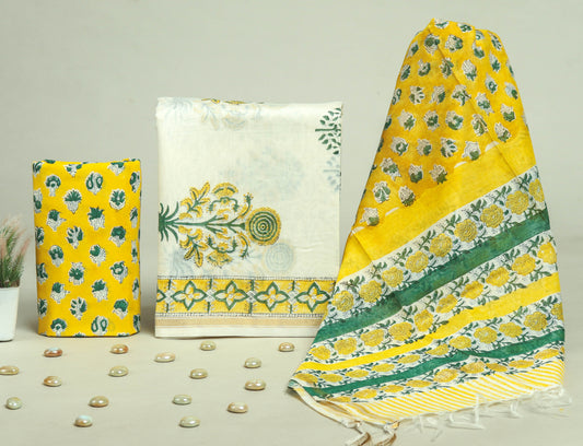 Beautiful Chanderi Silk Suits with Chanderi Silk Dupatta