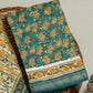Hand Block Printed Maheshwari Silk Suit with Maheshwari Silk Dupatta