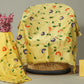 Hand Painted Maheshwari Silk Suit with Maheshwari Silk Dupatta