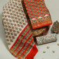 Hand Block Printed Maheshwari Silk Suit with Maheshwari Silk Dupatta
