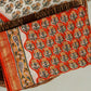 Hand Block Printed Maheshwari Silk Suit with Maheshwari Silk Dupatta