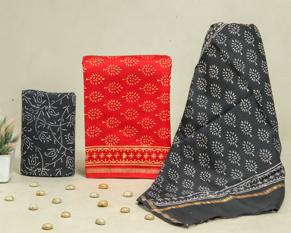 Beautiful Chanderi Silk Suits with Chanderi Silk Dupatta