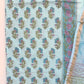 Hand Block Printed Cotton Suit with Cotton Kota Doria dupatta.